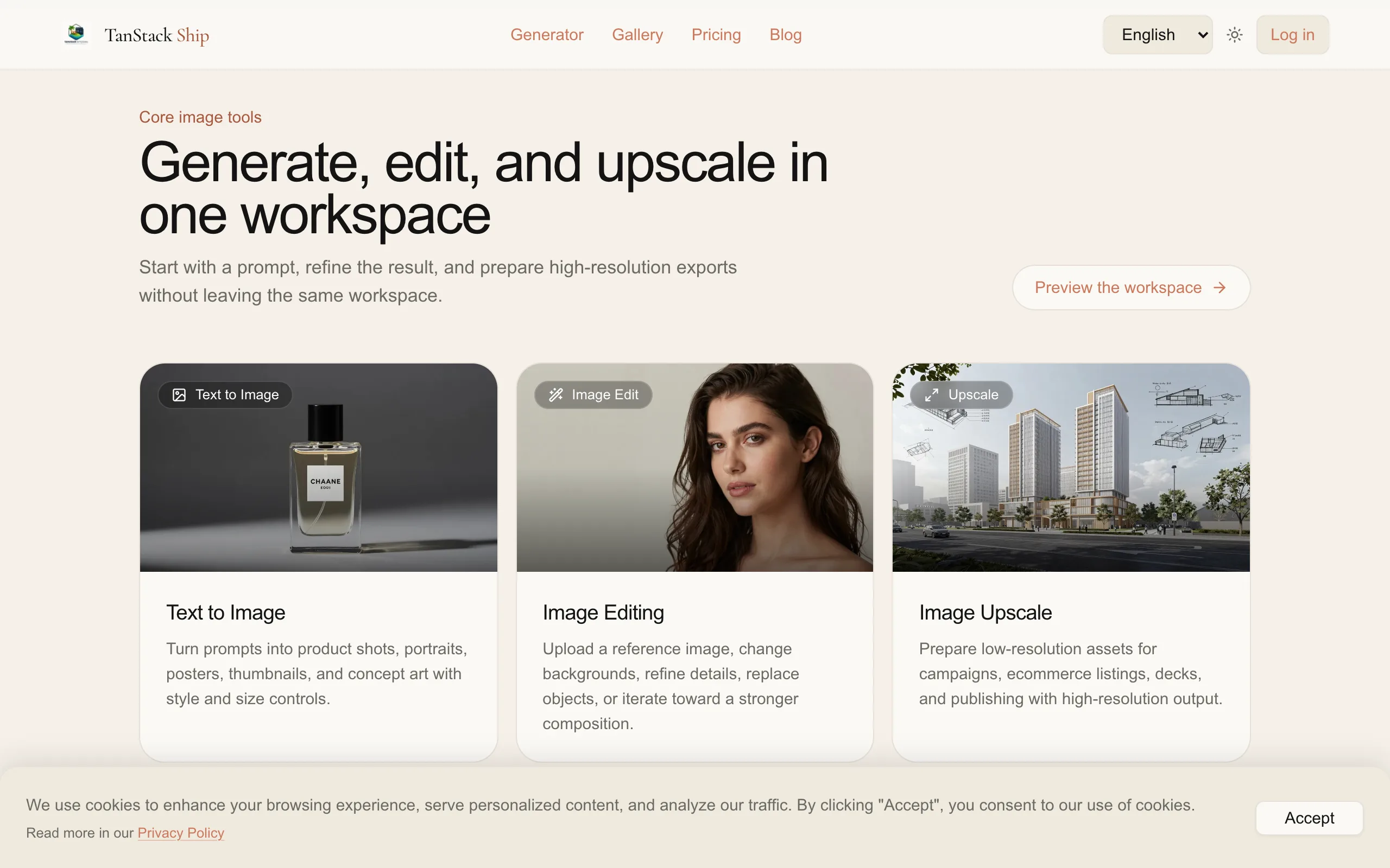 How it works and testimonials for AI Image Studio